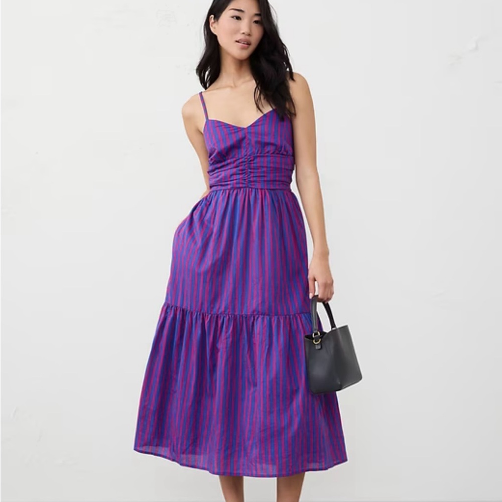 Banana Republic Factory Purple and Pink Midi Dress